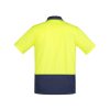 ZH415 Syzmik Comfort Back Short Sleeve Polo – Yellow/Navy