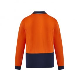 The Syzmik Hi Vis Cotton Long sleeve Polo is a natural, soft cotton fabric, hi vis polo.  2 colours.  XXS - 7XL.  Great branded hi vis cotton polos from Syzmik.