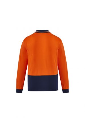 The Syzmik Hi Vis Cotton Long sleeve Polo is a natural, soft cotton fabric, hi vis polo.  2 colours.  XXS - 7XL.  Great branded hi vis cotton polos from Syzmik.