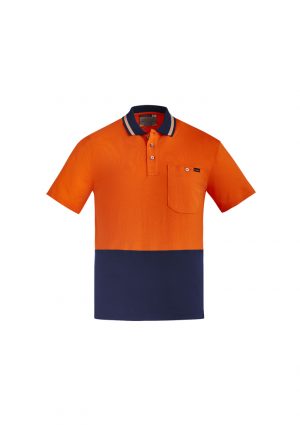 The Syzmik Hi Vis Cotton Short Sleeve Polo is a natural, soft cotton fabric, hi vis polo. 2 colours. XXS - 7XL. Great branded hi vis cotton polos from Syzmik.