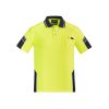 ZH465 Syzmik Reinforced Hi Vis Squad Short Sleeve Polo – Yellow/Navy