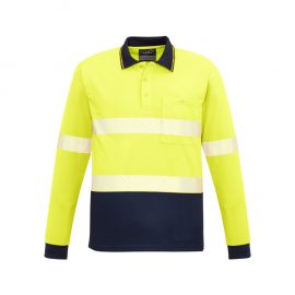 The Syzmik Unisex Hi Vis Segmented L/S polo is a 175gsm polyester hi vis polo shirt.  2 colour options.  Great branded hi vis polos & workwear from Syzmik.