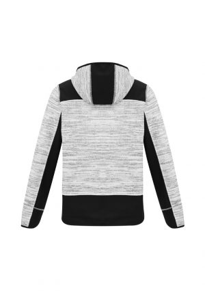 The Syzmik Streetworx Reinforced Knit Hoodie is a knitted polyester hoodie with contrast softshell panels.  Up to 7XL.  4 colours.  Great knitted hoodies.