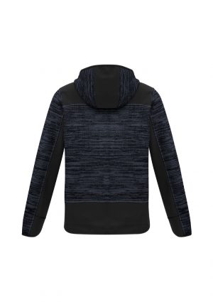 The Syzmik Streetworx Reinforced Knit Hoodie is a knitted polyester hoodie with contrast softshell panels.  Up to 7XL.  4 colours.  Great knitted hoodies.