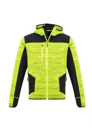 The Syzmik Streetworx Reinforced Knit Hoodie is a knitted polyester hoodie with contrast softshell panels.  Up to 7XL.  4 colours.  Great knitted hoodies.