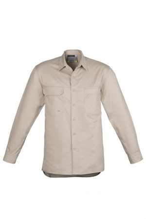 The Syzmik Mens Light Weight Tradie Shirt - Long Sleeve is a 145gsm light weight cotton twill shirt. 4 colours. Great Syzmik lightweight workwear shirts.