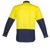 ZW122 Syzmik Mens Hi Vis Spliced Industral Shirt Yellow/Navy – Promotrenz
