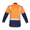 ZW124 Syzmik Mens Hi Vis Spliced Industrial Shirt Orange/Navy – Promotrenz