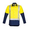 ZW124 Syzmik Mens Hi Vis Spliced Industrial Shirt