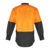 ZW128 Syzmik Mens Rugged Cooling Hi Vis Spliced Shirt – Orange/Charcoal – Promotrenz