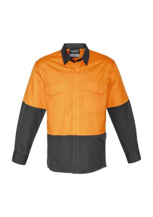 The Syzmik Mens Rugged Cooling Hi Vis Spliced Shirt is a square weave cotton ripstop hi vis shirt.  4 colours.  XXS - 7XL.  Great branded hi vis wear.