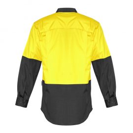 The Syzmik Mens Rugged Cooling Hi Vis Spliced Shirt is a square weave cotton ripstop hi vis shirt.  4 colours.  XXS - 7XL.  Great branded hi vis wear.