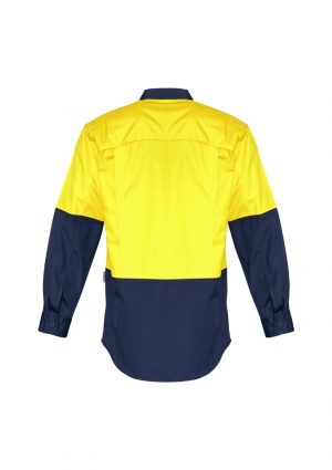 The Syzmik Mens Rugged Cooling Hi Vis Spliced Shirt is a square weave cotton ripstop hi vis shirt.  4 colours.  XXS - 7XL.  Great branded hi vis wear.