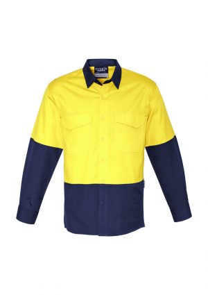 The Syzmik Mens Rugged Cooling Hi Vis Spliced Shirt is a square weave cotton ripstop hi vis shirt.  4 colours.  XXS - 7XL.  Great branded hi vis wear.