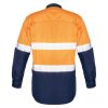 ZW129 Syzmik Mens Rugged Cooling Taped Hi Vis Spliced Shirt orange/Navy – Promotrenz