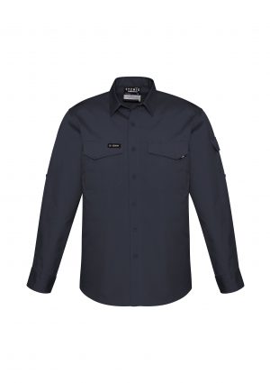 The Syzmik Mens Rugged Cooling Shirt is a square weave cotton ripstop shirt.  4 colours.  XXS - 7XL.  Great branded Syzmik tradie work shirts.