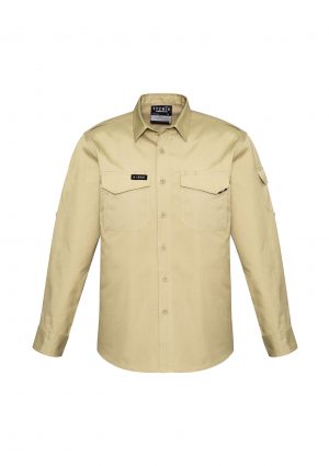 The Syzmik Mens Rugged Cooling Shirt is a square weave cotton ripstop shirt.  4 colours.  XXS - 7XL.  Great branded Syzmik tradie work shirts.