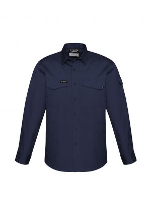 The Syzmik Mens Rugged Cooling Shirt is a square weave cotton ripstop shirt.  4 colours.  XXS - 7XL.  Great branded Syzmik tradie work shirts.