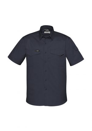 The Syzmik Mens Rugged Cooling Shirt is a square weave cotton ripstop shirt.  4 colours.  XXS - 7XL.  Great branded Syzmik tradie work shirts.