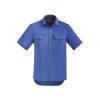 ZW465 Syzmik Mens Outdoor Short Sleeve Shirt – Blue