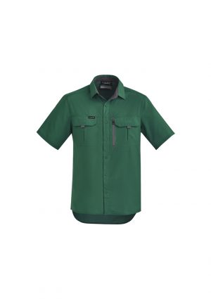 The Syzmik Mens Outdoor Short Sleeve Shirt is a 100% polyester ripstop lightweight work shirt.  6 colours.  XXS - 7XL.  Great branded long sleeve work shirts.