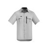 ZW465 Syzmik Mens Outdoor Short Sleeve Shirt – Stone