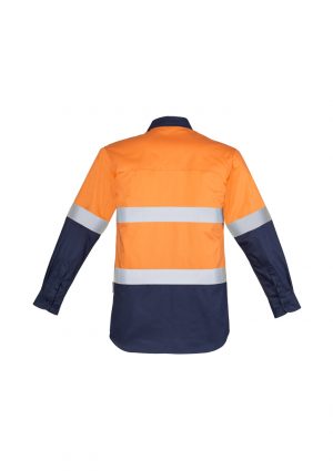The Syzmik Mens Hi Vis Closed Front Long Sleeve Shirt Hoop Taped is a 170gsm cotton twill shirt. 2 colours. Great branded hi viz workwear.