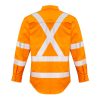 ZW690 Syzzmik Mens Hi Vis X Back Taped Shirt – Promotrenz