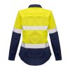 ZW720 Syzmik Womens Rugged Cooling Taped Hi Vis Spliced Shirt Yellow/Navy – Promotrenz