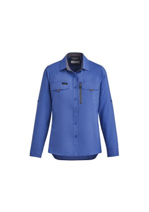 The Syzmik Womens Outdoor Long Sleeve Shirt is a 100% polyester ripstop lightweight work shirt. 6 colours. 6 - 24. Great branded long sleeve work shirts.