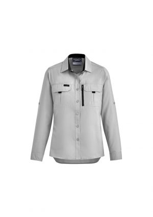 The Syzmik Womens Outdoor Long Sleeve Shirt is a 100% polyester ripstop lightweight work shirt. 6 colours. 6 - 24. Great branded long sleeve work shirts.