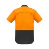 ZW815 Syzmik Mens Rugged Cooling Hi Vis Spliced Shirt Orange/Charcoal – Promotrenz