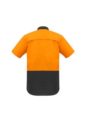 The Syzmik Mens Rugged Cooling Hi Vis Spliced Shirt is a square weave cotton ripstop hi vis shirt.  4 colours.  XXS - 7XL.  Great branded hi vis wear.