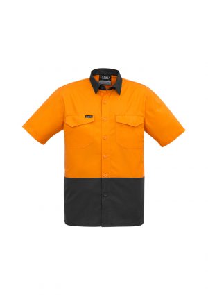The Syzmik Mens Rugged Cooling Hi Vis Spliced Shirt is a square weave cotton ripstop hi vis shirt.  4 colours.  XXS - 7XL.  Great branded hi vis wear.