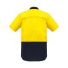 ZW815 Syzmik Mens Rugged Cooling Hi Vis Spliced Shirt Yellow/Navy – Promotrenz