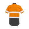 ZW835 Syzmik Mens Rugged Cooling Taped Hi Vis Spliced SS Shirt Orange/Charcoal – Promotrenz