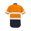 ZW835 Syzmik Mens Rugged Cooling Taped Hi Vis Spliced SS Shirt – Orange/Navy – Promotrenz