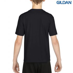 The Gildan Performance Youth T-Shirt is a 100% Polyester driwear tee. XS-XL. 7 colours. Great performance tees from Gildan. Ladies and Mens styles available.