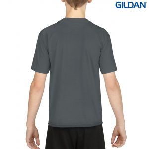 The Gildan Performance Youth T-Shirt is a 100% Polyester driwear tee. XS-XL. 7 colours. Great performance tees from Gildan. Ladies and Mens styles available.