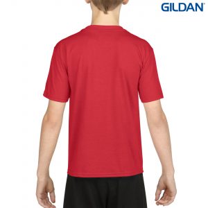 The Gildan Performance Youth T-Shirt is a 100% Polyester driwear tee. XS-XL. 7 colours. Great performance tees from Gildan. Ladies and Mens styles available.