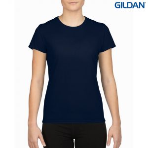 The Gildan Performace Ladies T-Shirt is a 100% Polyester driwear tee. XS-XL. 7 colours. Great performance tees from Gildan. Kids and Mens styles available.