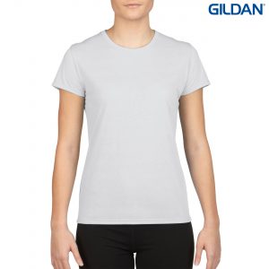 The Gildan Performace Ladies T-Shirt is a 100% Polyester driwear tee. XS-XL. 7 colours. Great performance tees from Gildan. Kids and Mens styles available.