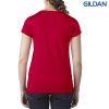 47V00L Gildan Performance Ladies V-Neck Tech T-Shirt – Red