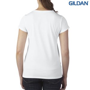 The Gildan Performance Ladies V-Neck Tech T-Shirt is a semi fitted, polyester ladies tee.  XS - 3XL.  7 colours.  Great branded performance tees from Gildan.