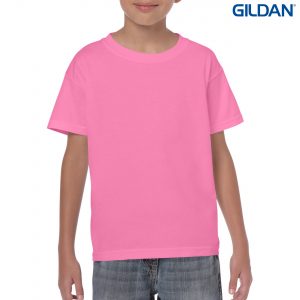 The Gildan Heavy Cotton Youth T Shirt is a 50% cotton/50% polyester tee. Sizes 8 - 16. 26 colours. Great cost effective kids tees for printing and events.