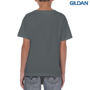 The Gildan Heavy Cotton Youth T Shirt is a 50% cotton/50% polyester tee. Sizes 8 - 16. 26 colours. Great cost effective kids tees for printing and events.