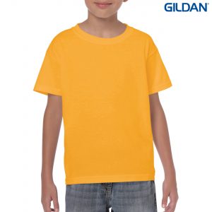 The Gildan Heavy Cotton Youth T Shirt is a 50% cotton/50% polyester tee. Sizes 8 - 16. 26 colours. Great cost effective kids tees for printing and events.