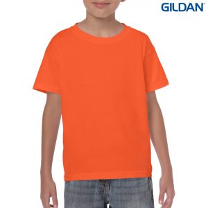 The Gildan Heavy Cotton Youth T Shirt is a 50% cotton/50% polyester tee. Sizes 8 - 16. 26 colours. Great cost effective kids tees for printing and events.