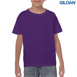 The Gildan Heavy Cotton Youth T Shirt is a 50% cotton/50% polyester tee. Sizes 8 - 16. 26 colours. Great cost effective kids tees for printing and events.