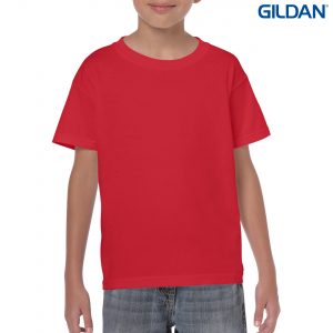 The Gildan Heavy Cotton Youth T Shirt is a 50% cotton/50% polyester tee. Sizes 8 - 16. 26 colours. Great cost effective kids tees for printing and events.